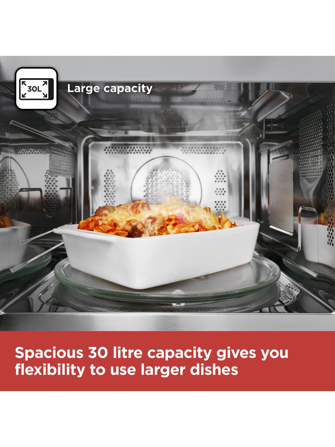 Image 4 of 6 of Black & Decker 30-Litre Combination Microwave with Grill and Convection Oven, Silver, BXMZ24038GB