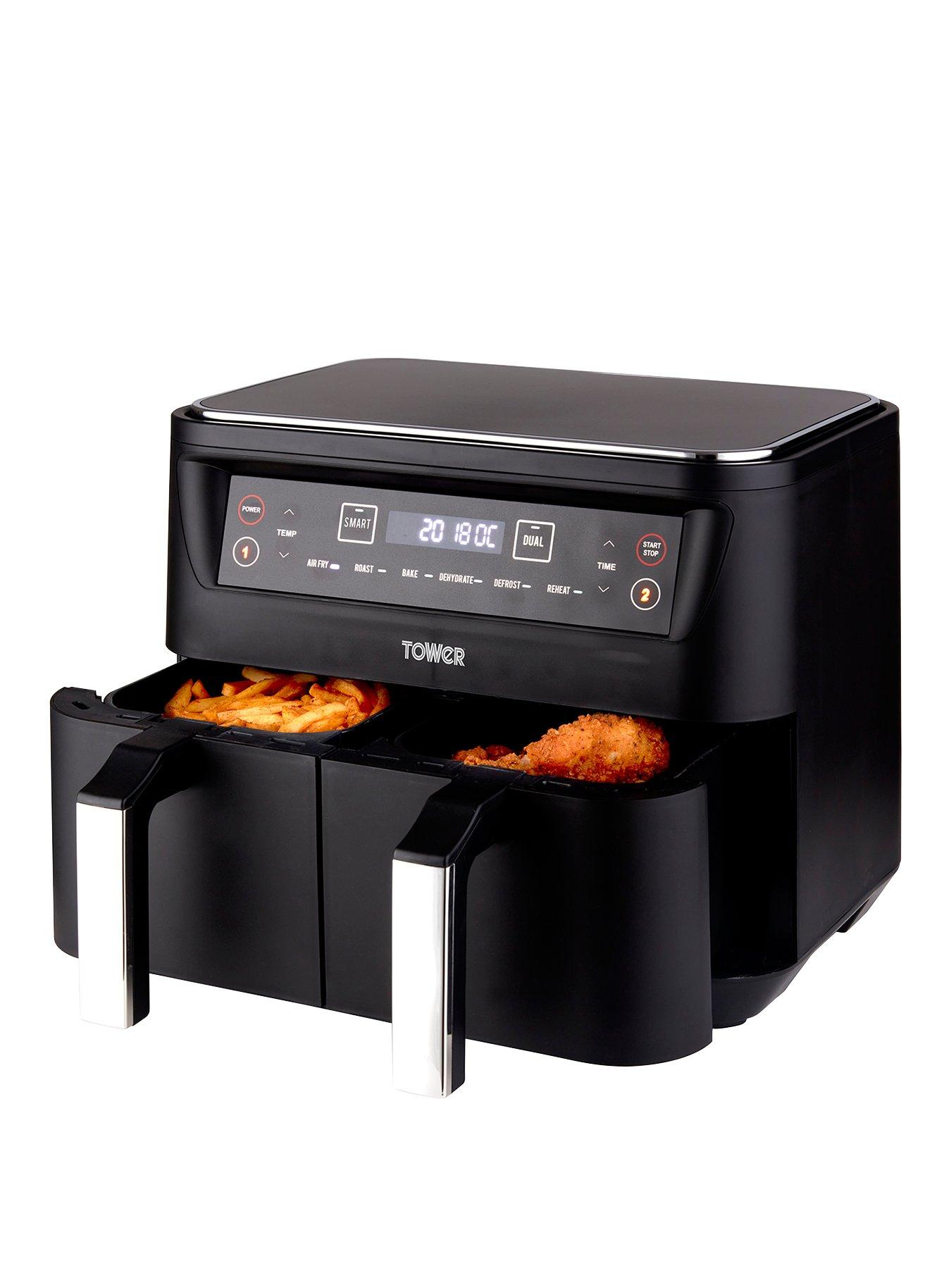 Argos Product Support for Tower T17088 9L Dual Basket Vortx Air Fryer -  Black (409/6137)