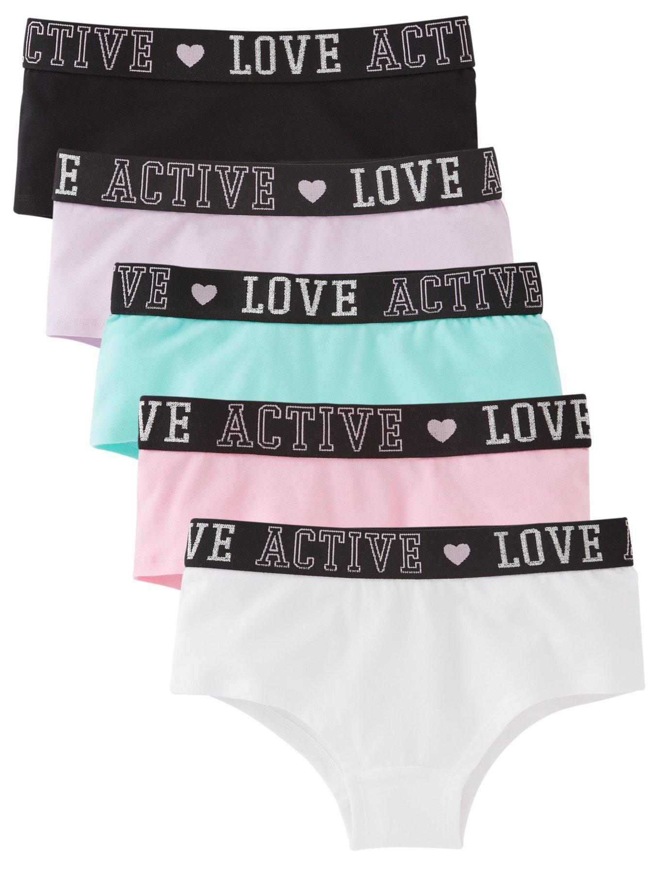 Everyday Girls 5 Pack Sports Briefs Multi