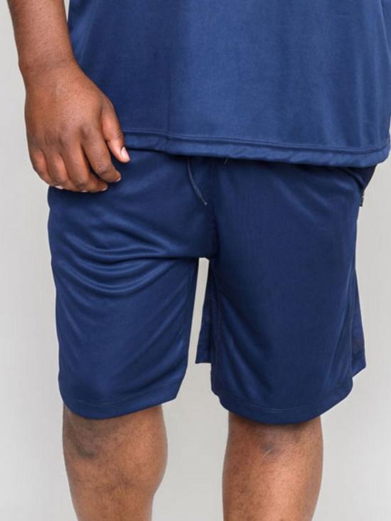 front image of d555-slough-1-dry-wear-polyester-stretch-shorts-navy