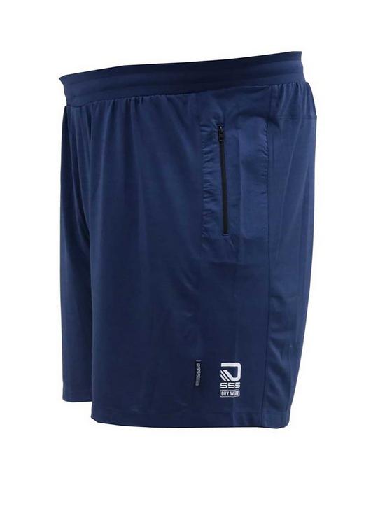 stillFront image of d555-slough-1-dry-wear-polyester-stretch-shorts-navy