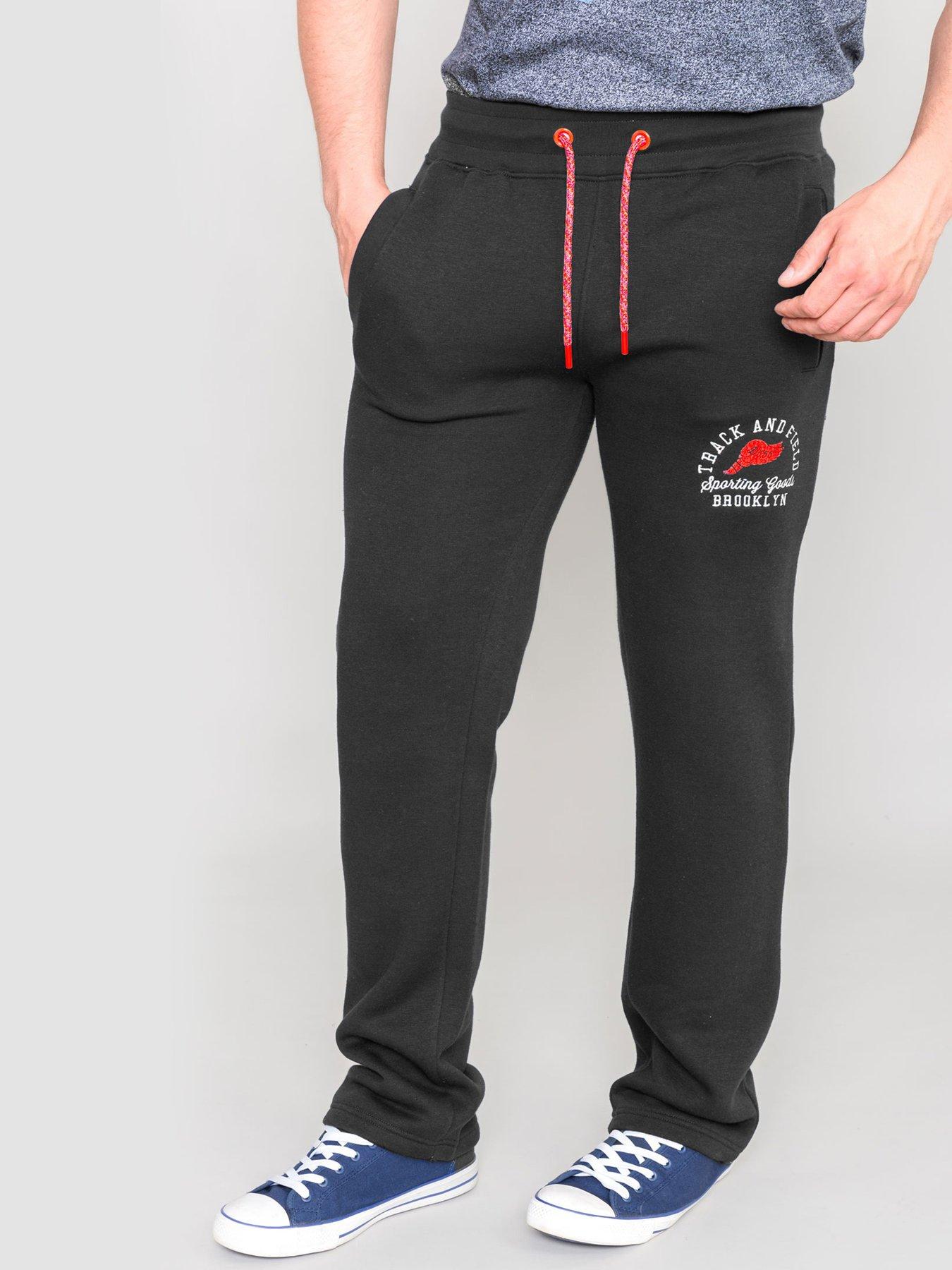  image of d555-chilworth-1-open-hem-jogger-black