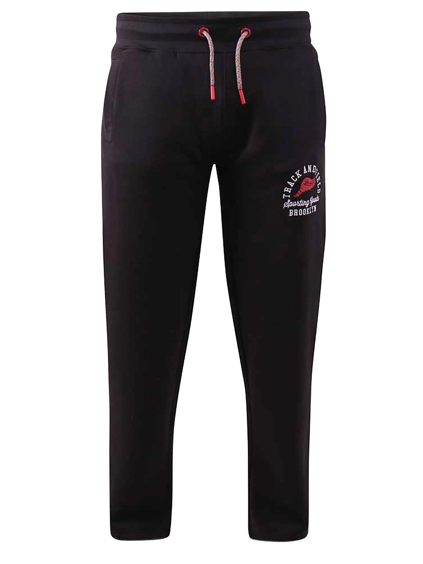  image of d555-chilworth-1-open-hem-jogger-black