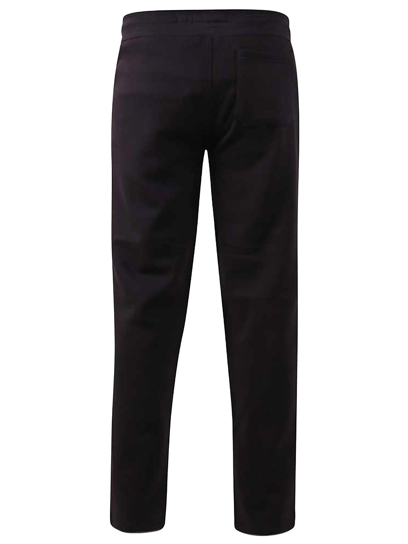  image of d555-chilworth-1-open-hem-jogger-black