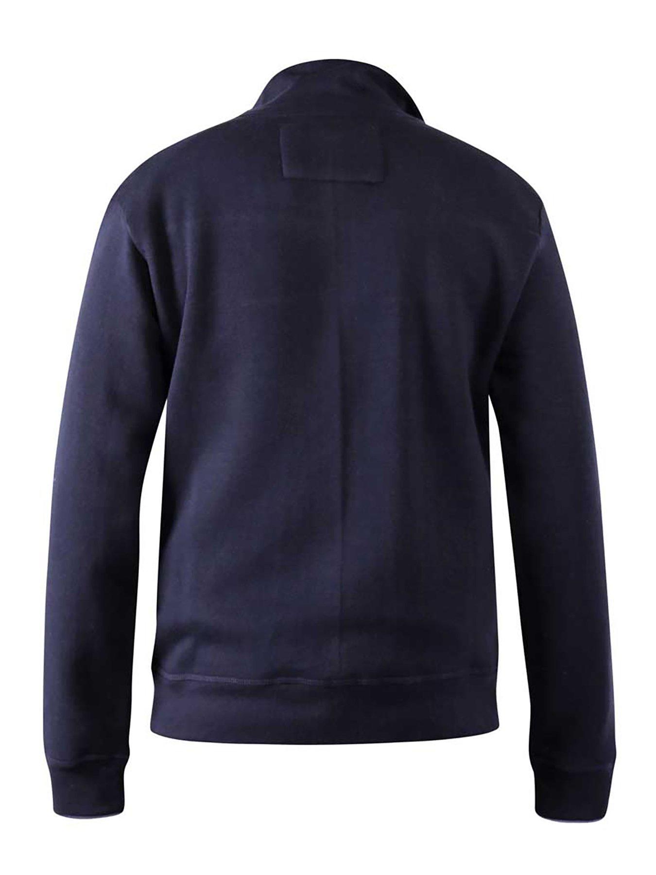  image of d555-willowbrook-cut-and-sew-full-zipper-sweatshirt-navy