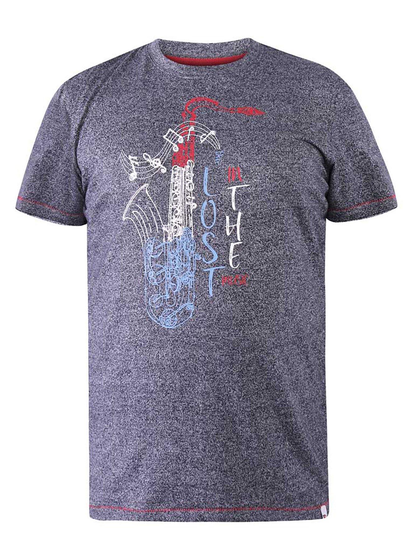 Image 2 of 4 of D555 Saxophone Print T-shirt