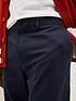  image of burton-menswear-london-skinny-tonal-check-trousers-navy