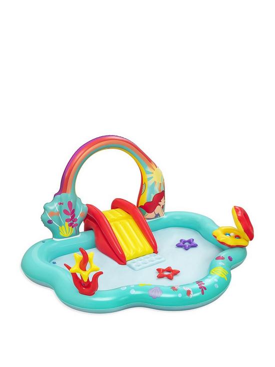 front image of bestway-little-mermaid-play-center