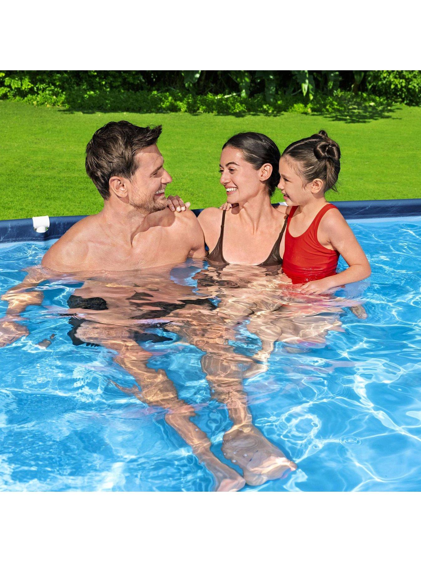  image of bestway-steel-pro-rectangular-9ft-10-inch-x-6ft-7-inch-swimming-pool