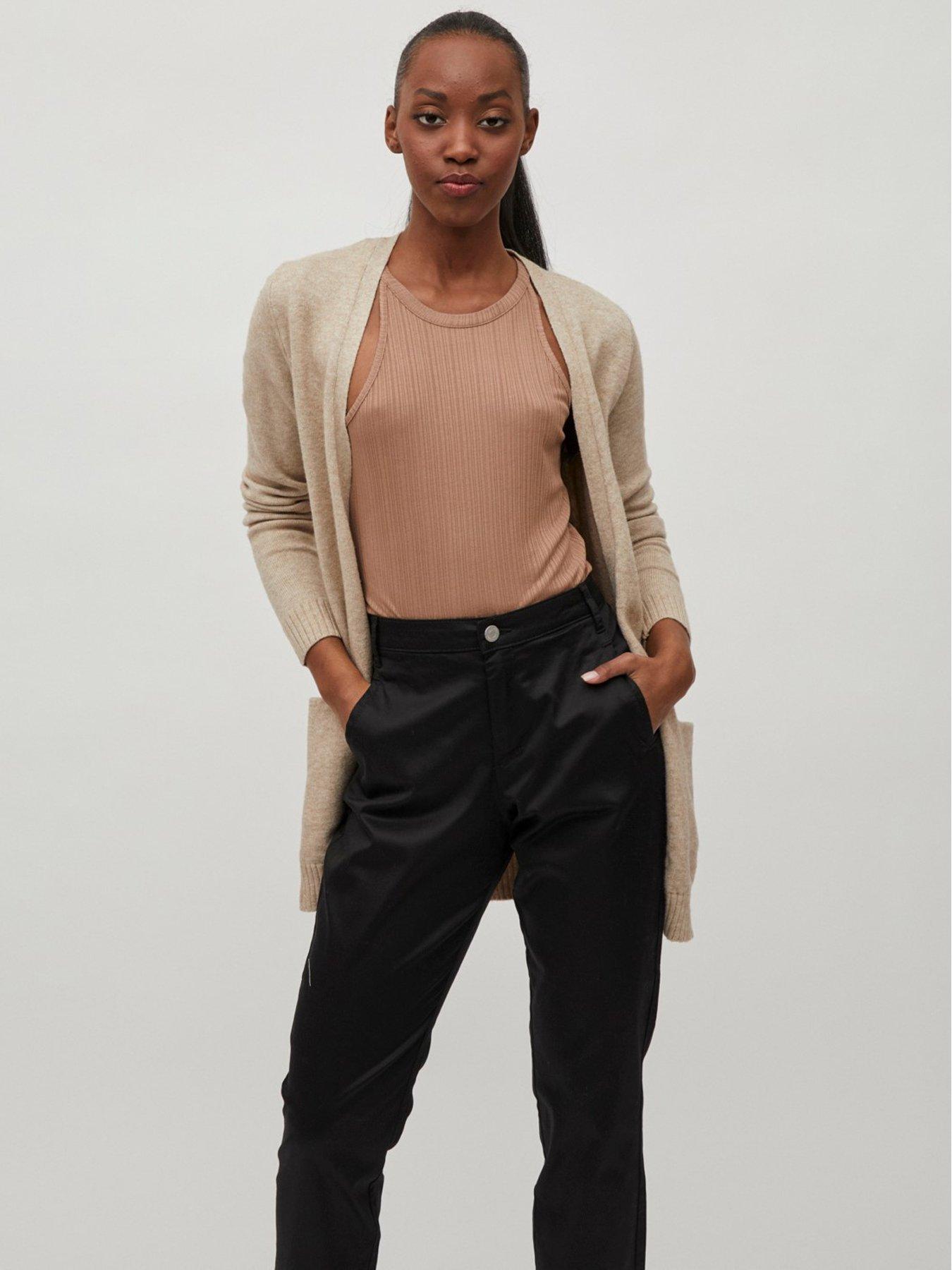  image of vila-edge-to-edge-cardigan-natural