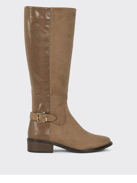 dorothy-perkins-ve-wide-fit-kinley-buckle-riding-boot-taupe
