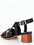  image of v-by-very-wide-fit-low-block-heel-strappy-sandal--black