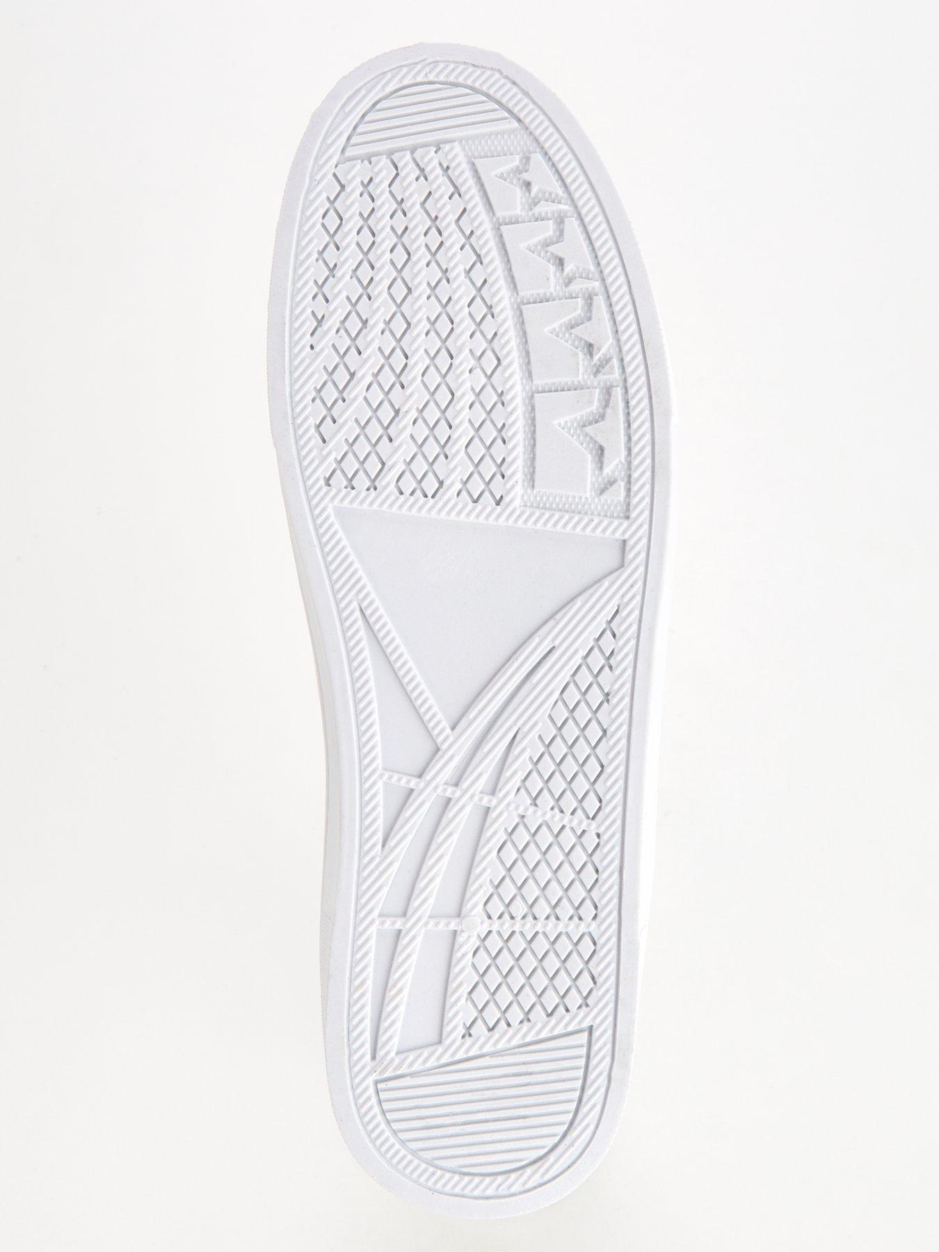  image of v-by-very-canvas-lace-up-trainer