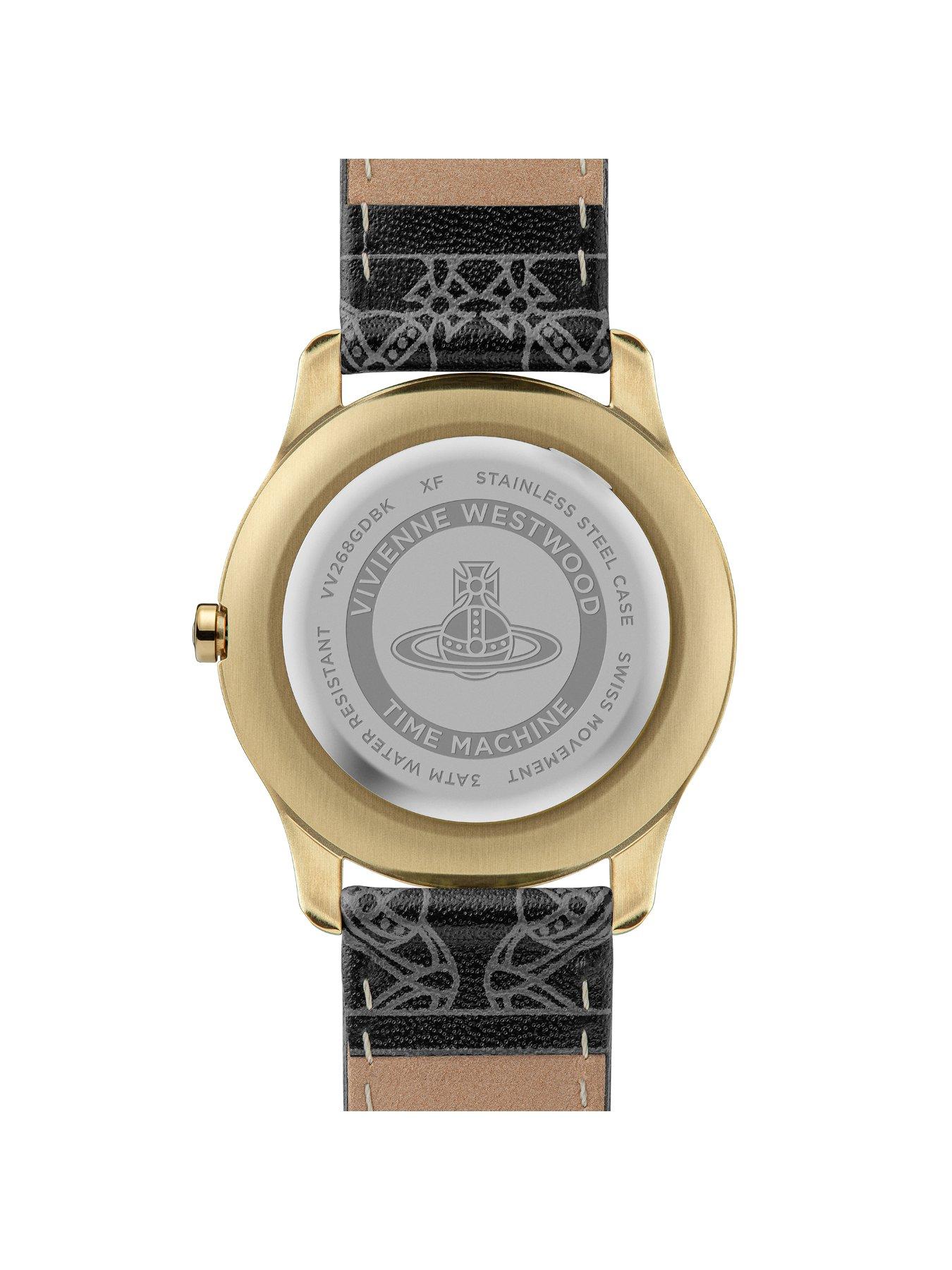  image of vivienne-westwood-berkeley-ladies-quartz-watch-with-black-dial-black-leather-strap