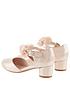  image of monsoon-girls-textured-two-part-corsage-heel-shoes-pink