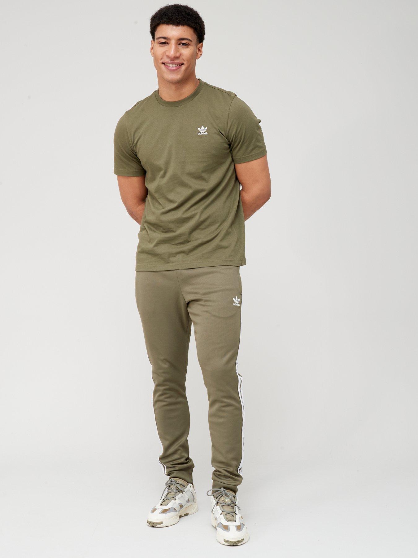 khaki adidas bottoms