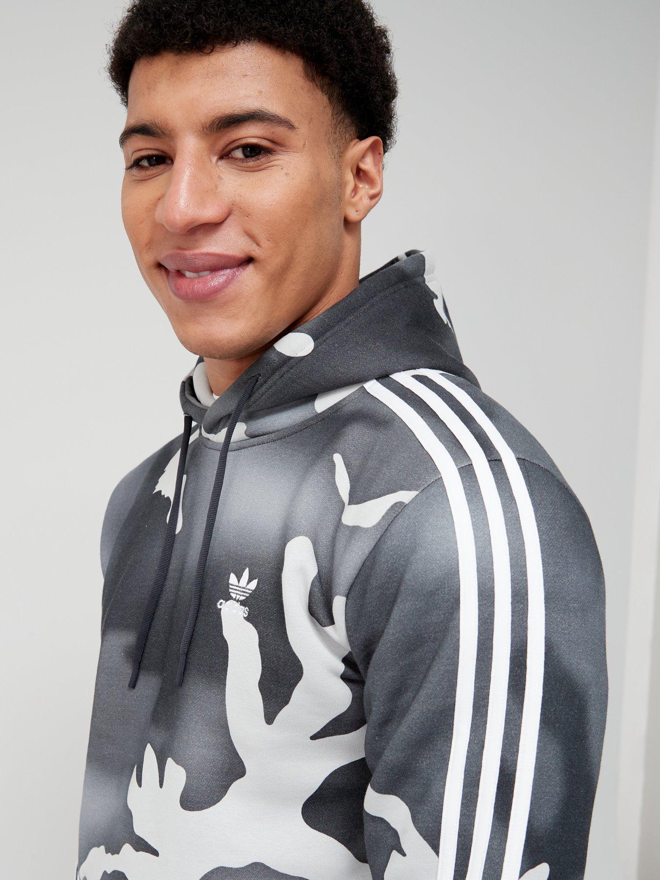 Image 4 of 6 of adidas Originals Graphics Camo Allover Print Hoodie - Black