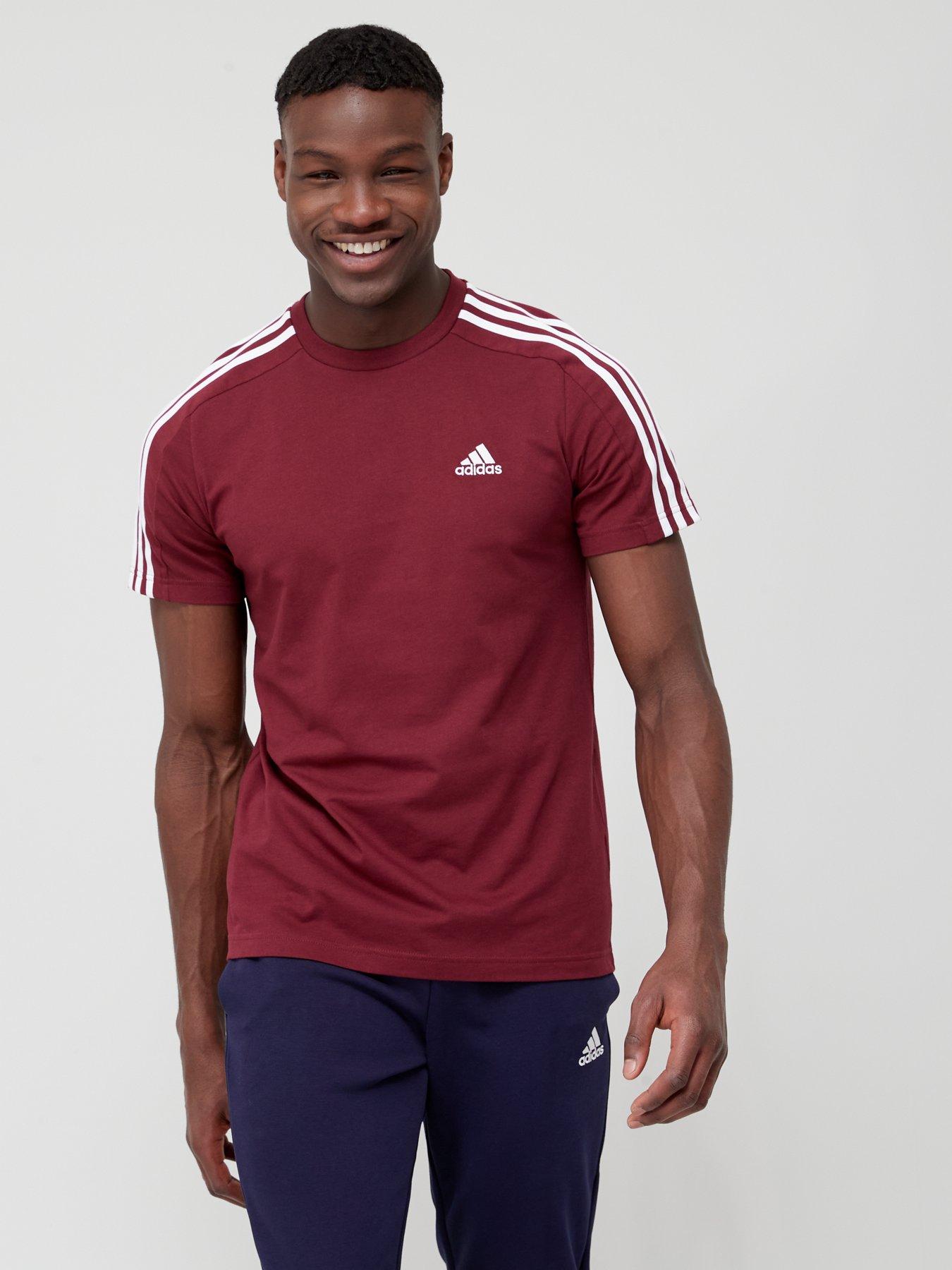 Adidas t shirt 3 cheap stripes herren