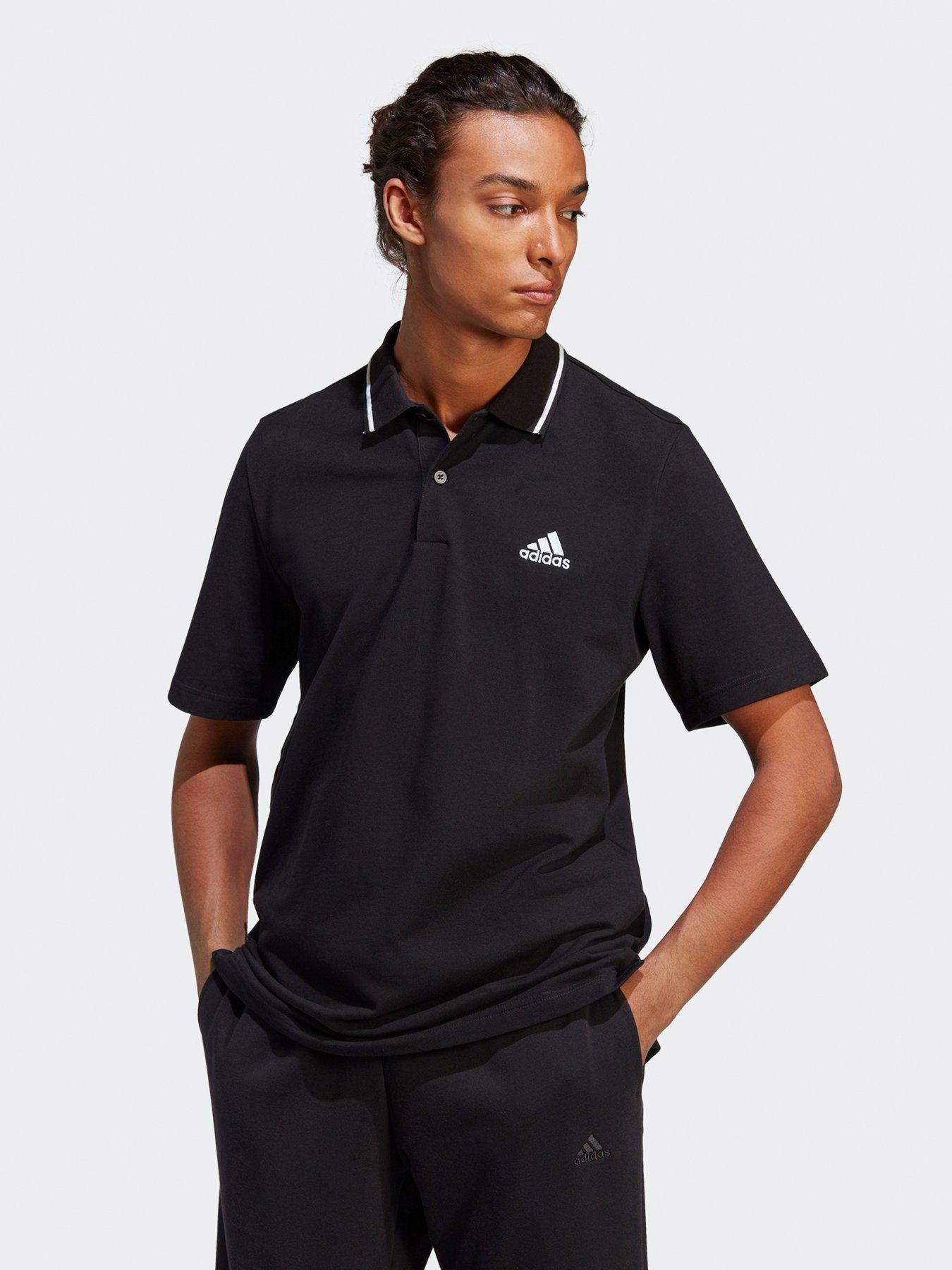 Mens Essentials Polo Shirt Black