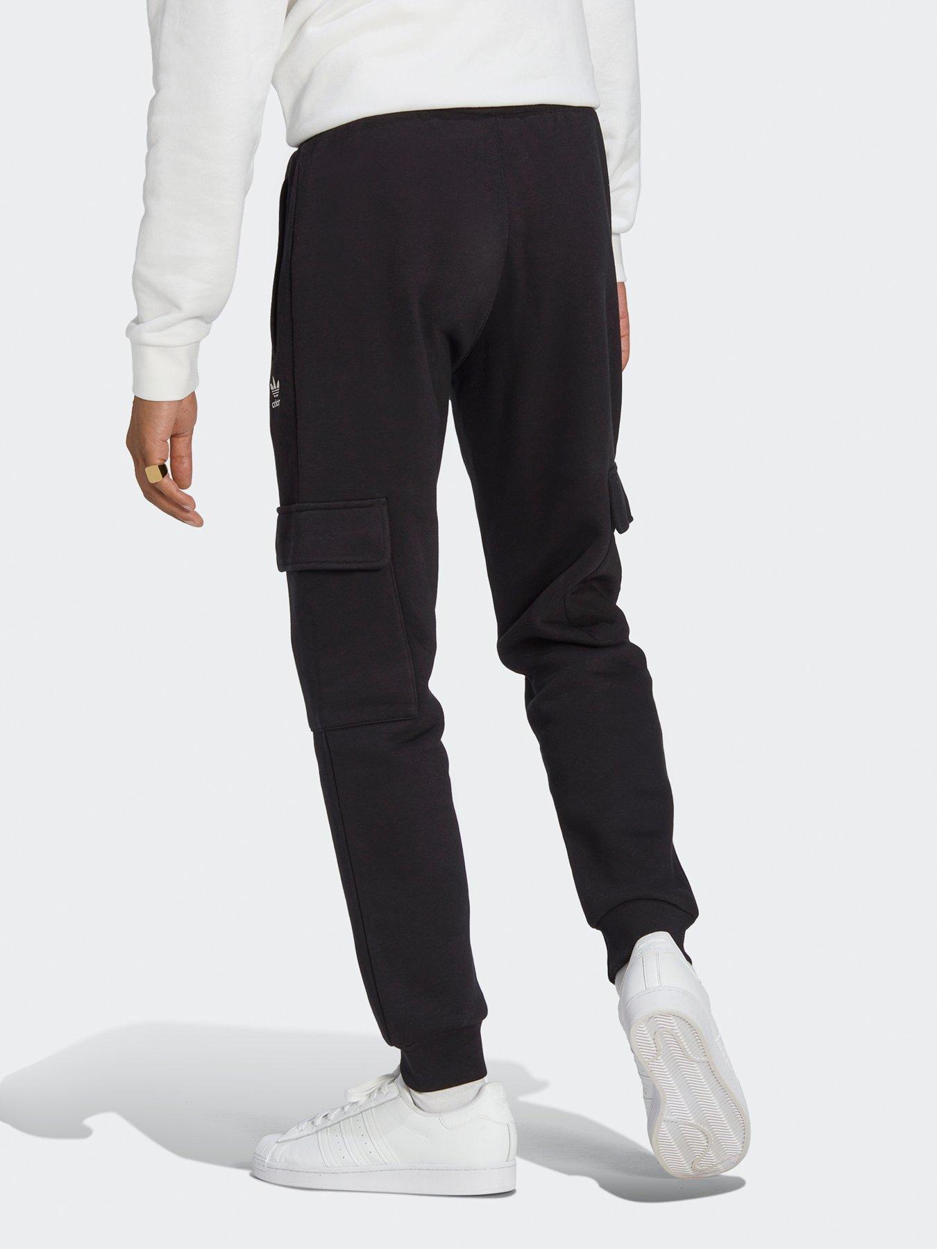 adidas trefoil joggers black