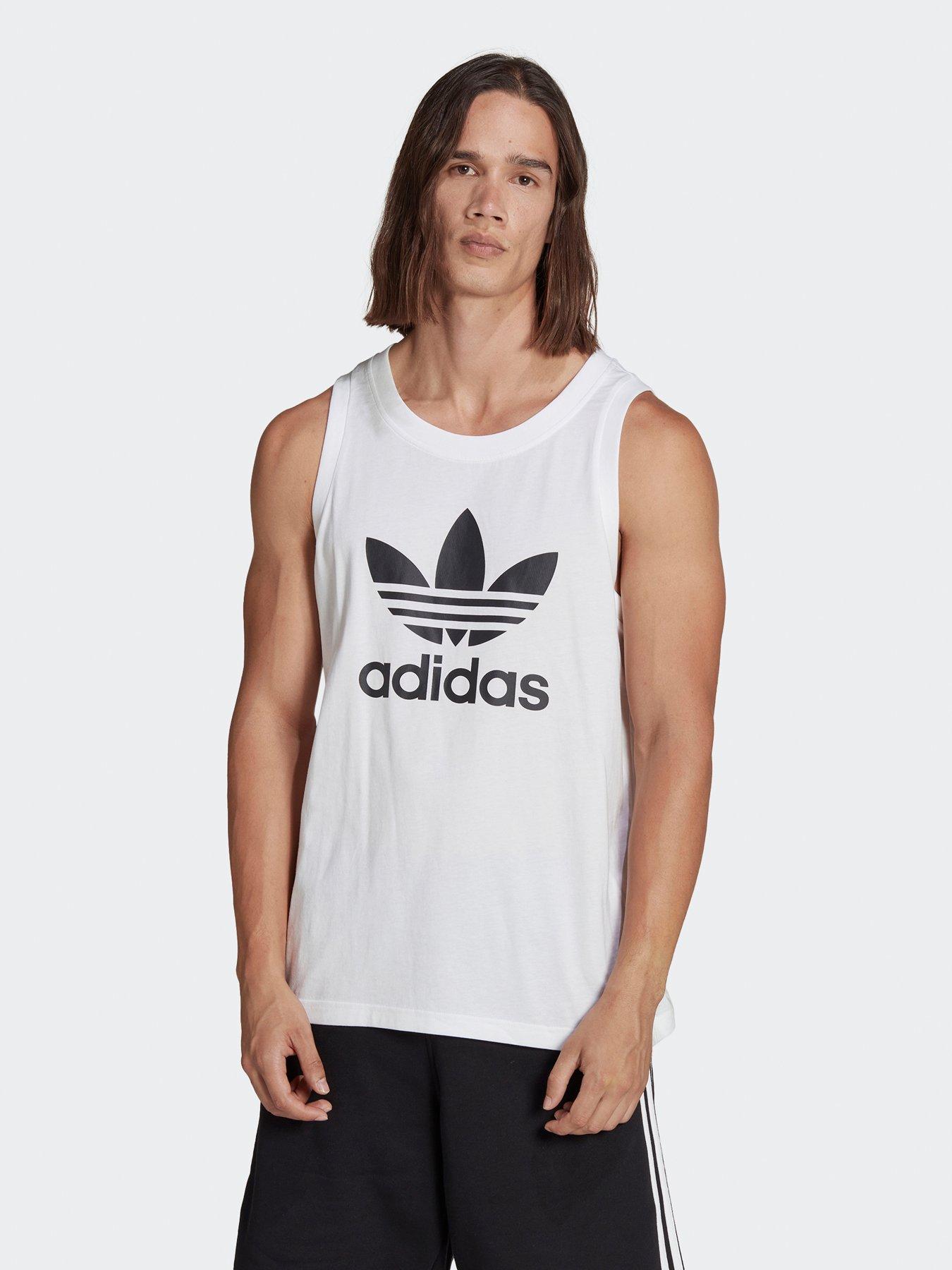 adidas Originals Adicolor Classics Trefoil Tank Top - White