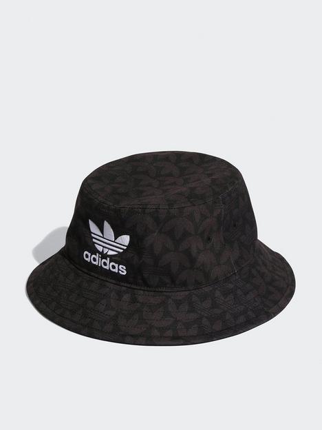 adidas-originals-monogram-print-bucket-hat-black
