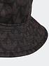  image of adidas-originals-monogram-print-bucket-hat-black