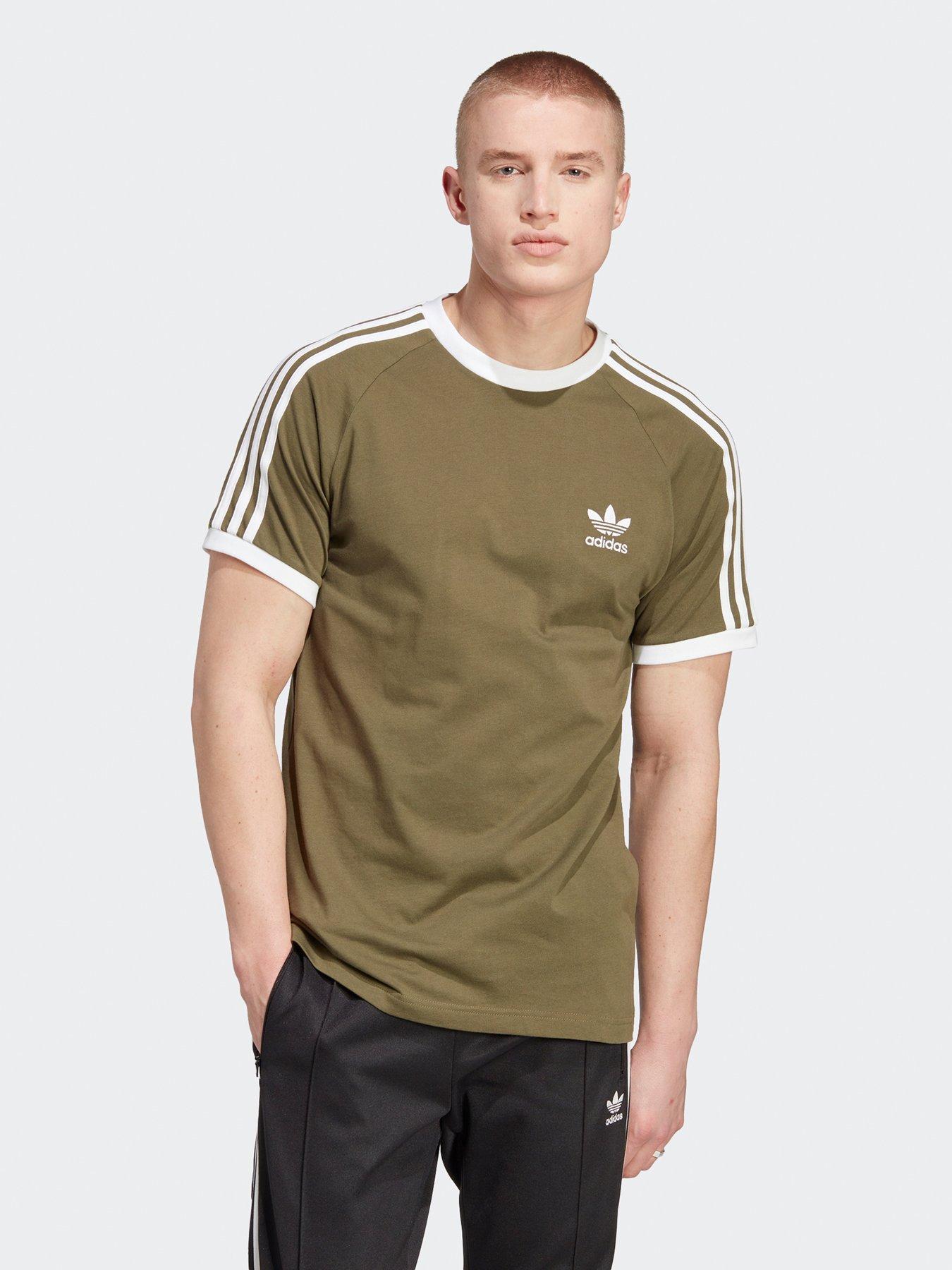 Khaki store adidas top