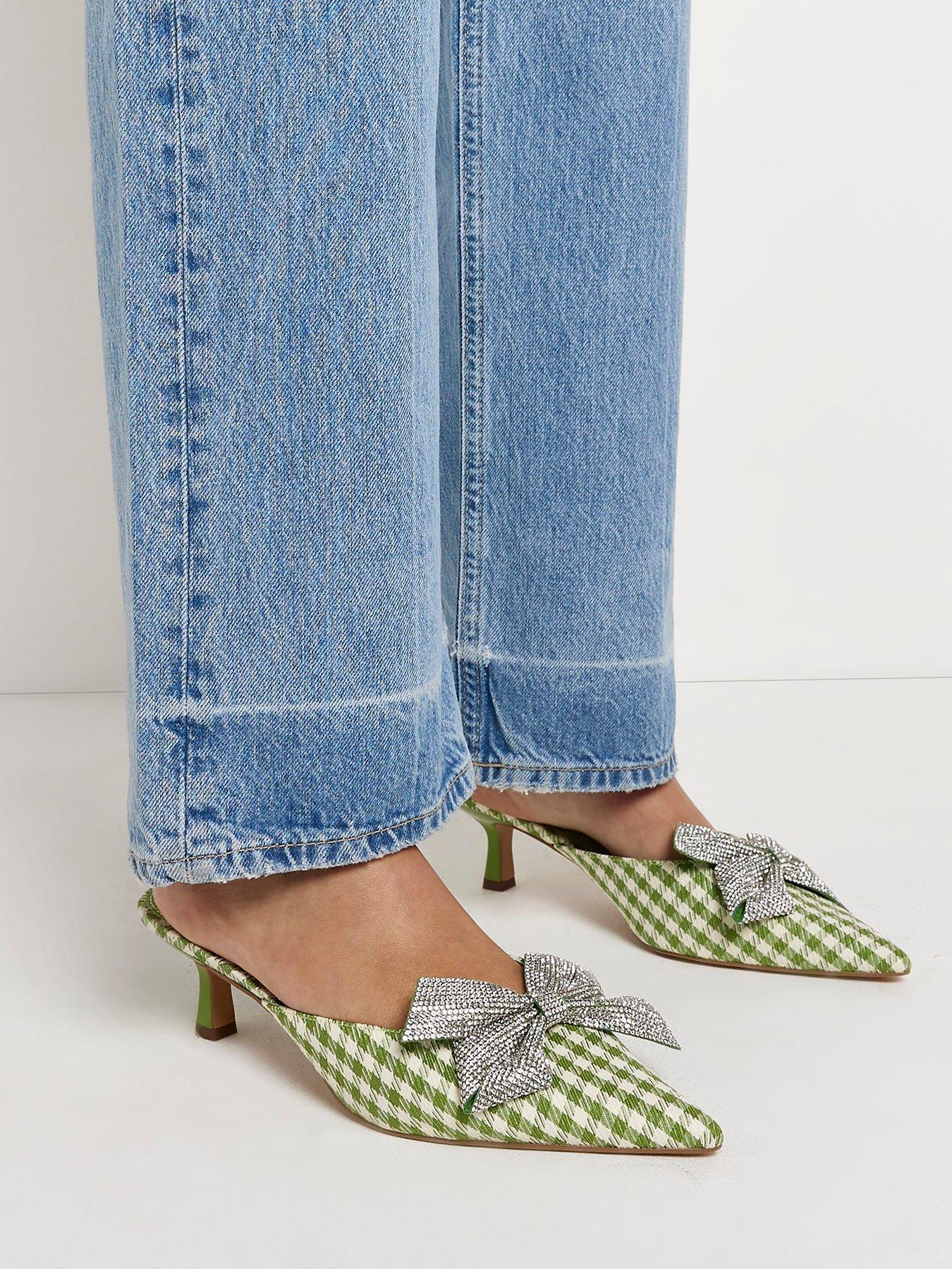 River island bow on sale shoes