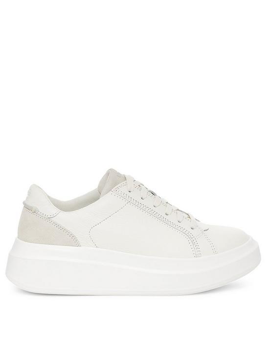 front image of ugg-scape-lace-trainer-bright-white