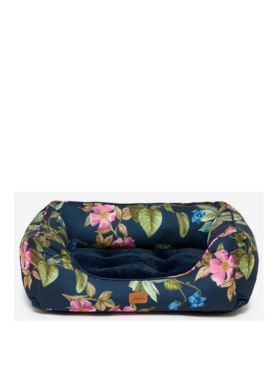 front image of joules-botanical-floral-box-bed-large