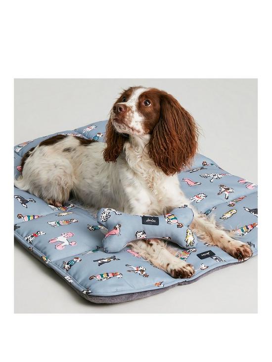 front image of joules-rainbow-dogs-travel-mat