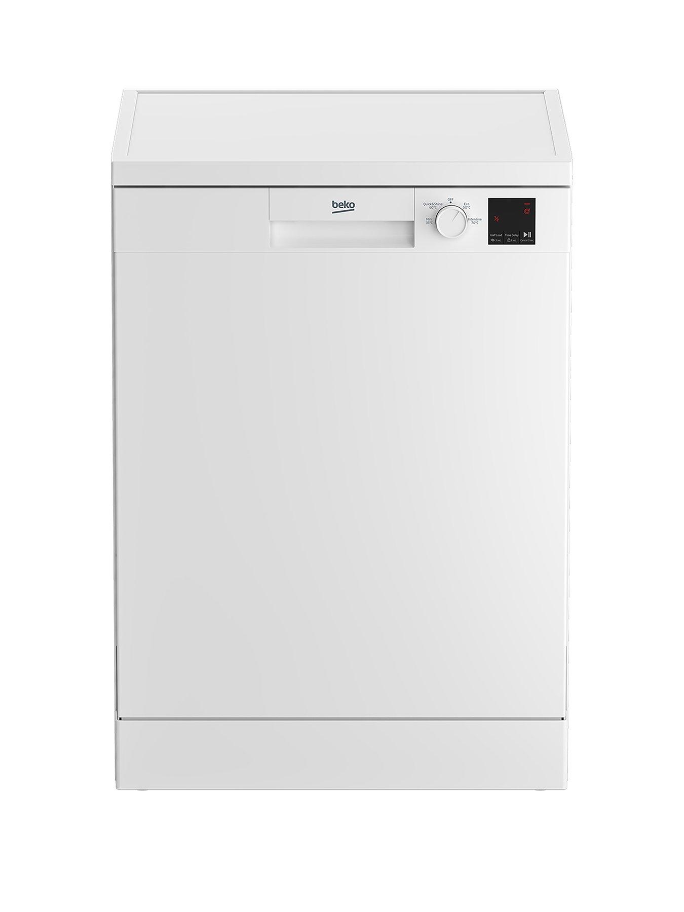 undefined DVN04X20W 13-Place Full Size Freestanding Dishwasher - White