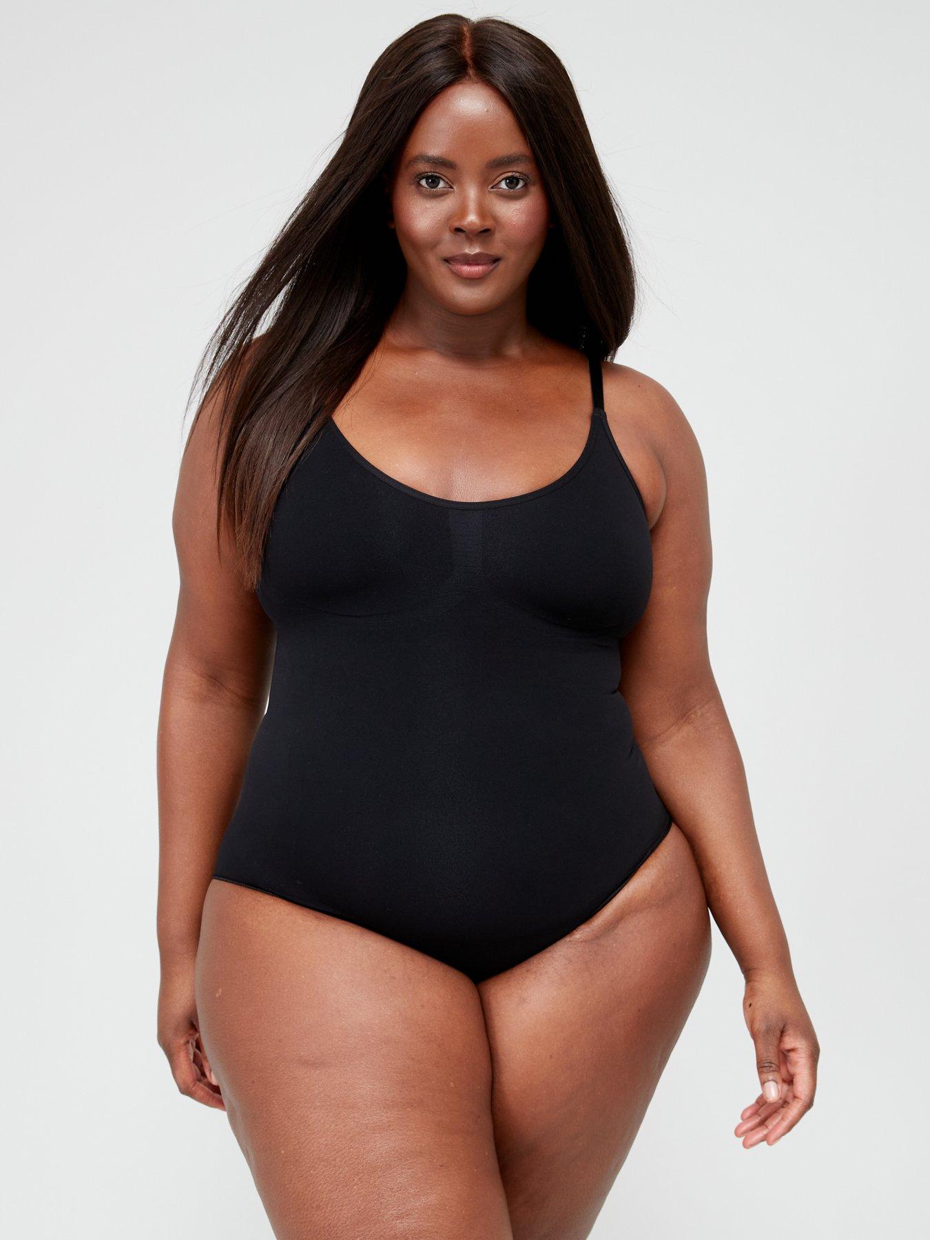 Image 6 of 6 of V by Very Shape Enhancing Seamless Bodysuit- Black