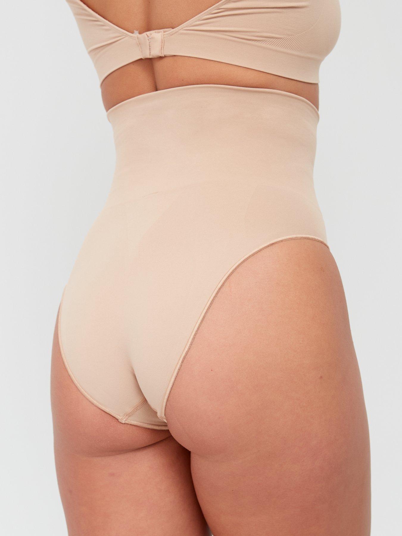 Image 2 of 6 of V by Very Shape Enhancing Seamless High Waist Brief - Beige