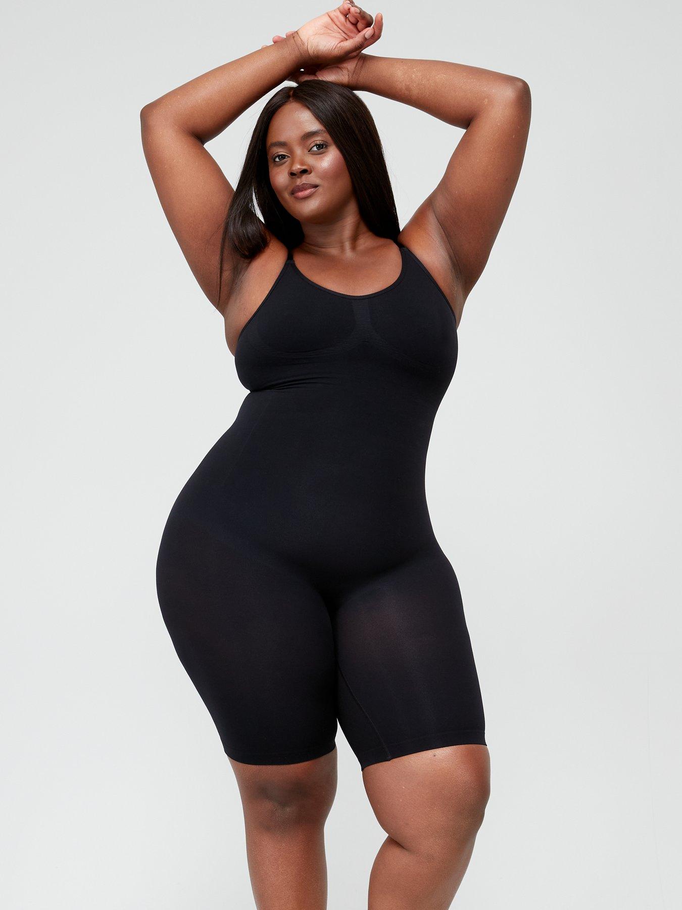 Everybody Shape Enhancing Seamless Short Mid Thigh Bodysuit Black littlewoods