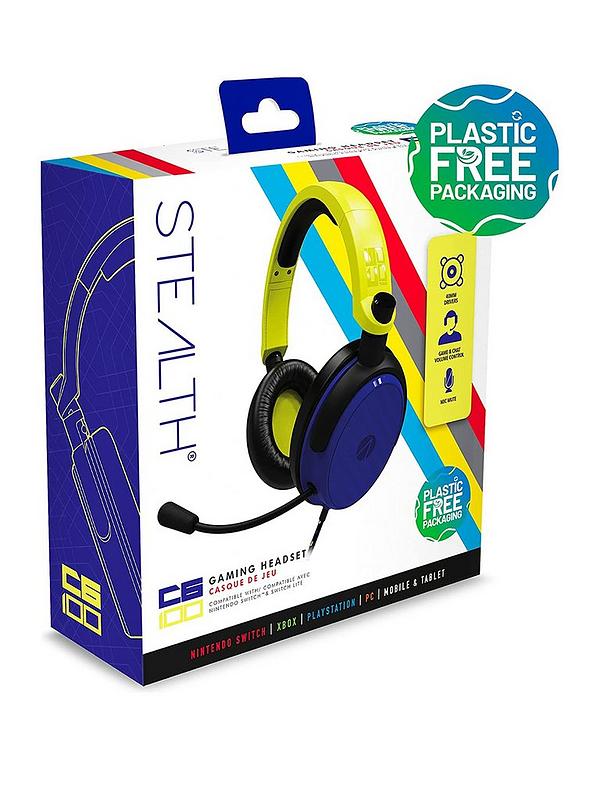 Stealth C6-100 Gaming Headset for Switch, Xbox, PS4, PS5, PC - Neon  Yellow/Blue
