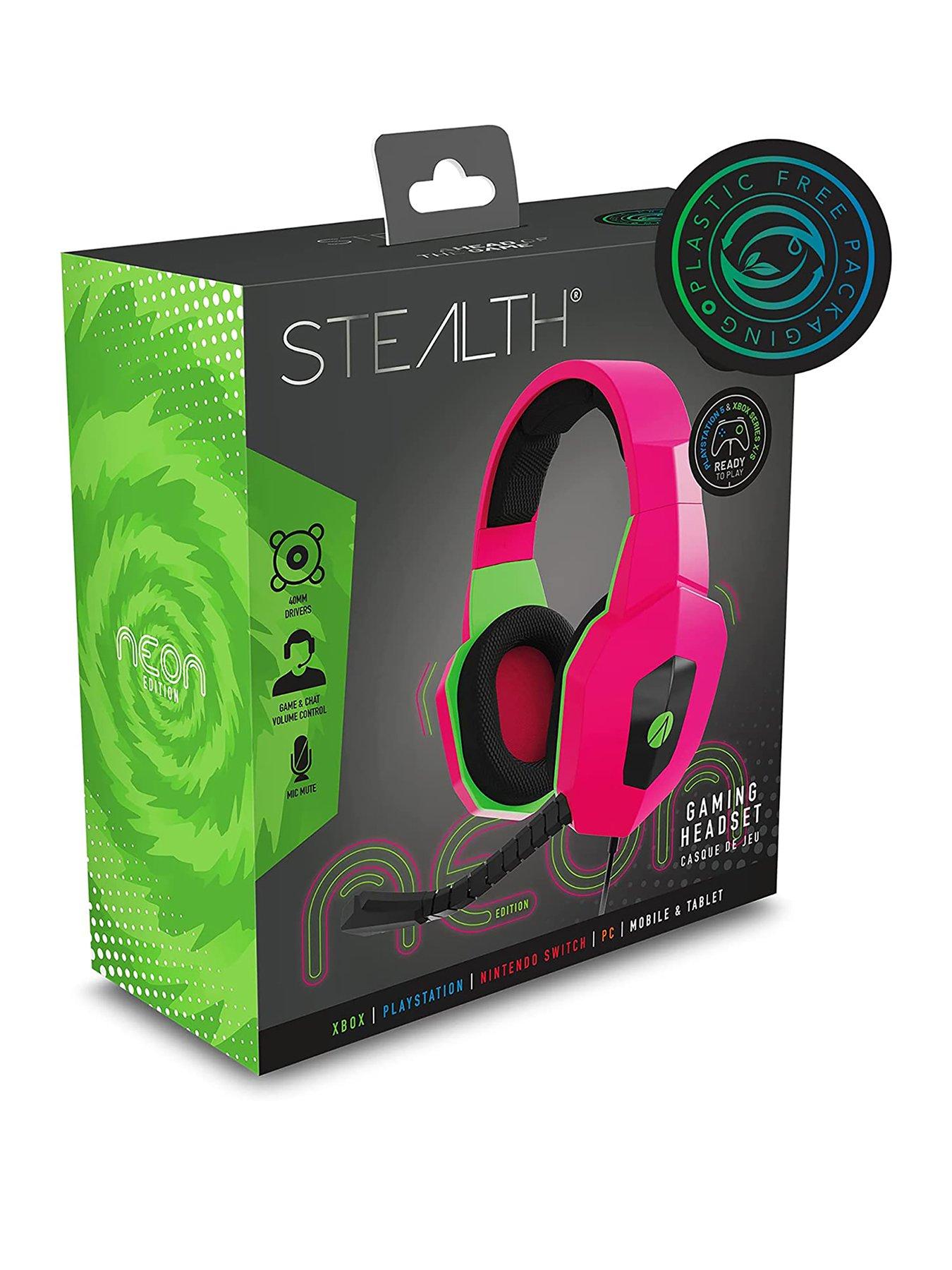 Stealth Gaming Headset for XBOX PS4 PS5 Switch PC Neon