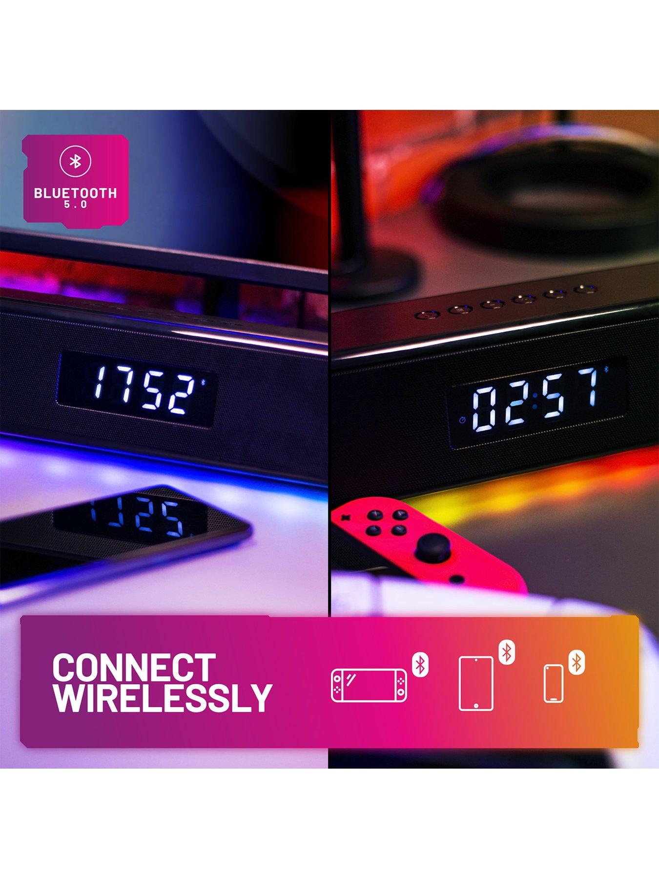 Image 7 of 7 of Stealth LED Light-Up Rechargeable, Portable Soundbar for Gaming, Music and Movies