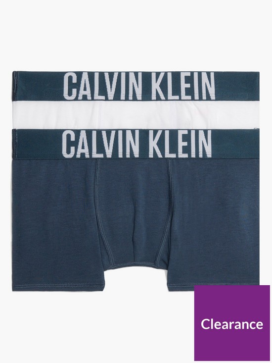 back image of calvin-klein-boys-2-pack-logo-trunk-bluewhite