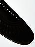  image of v-by-very-real-suede-weave-ballerina-black
