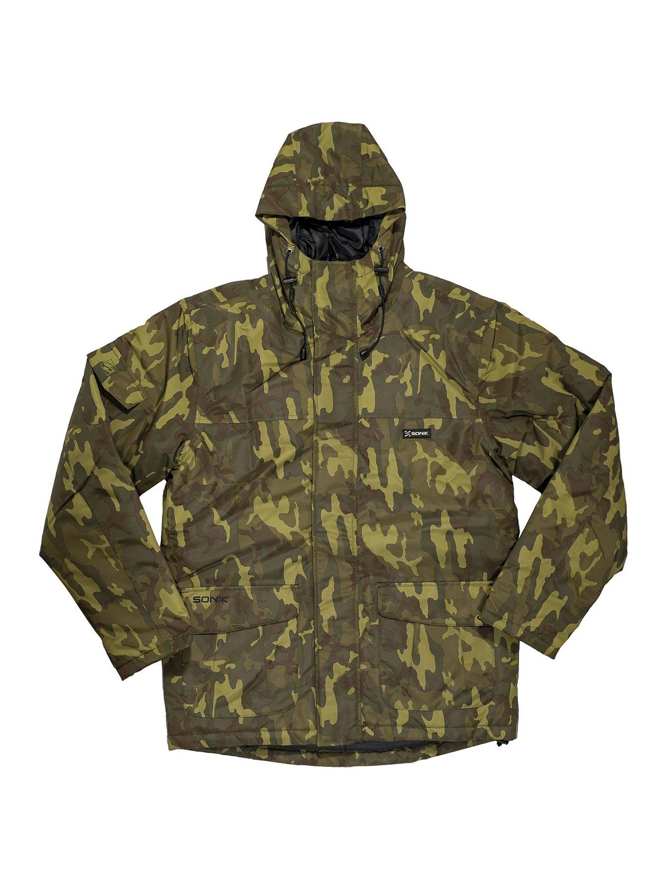 Sonik Heavy Weight Padded Jacket Camo | littlewoods.com