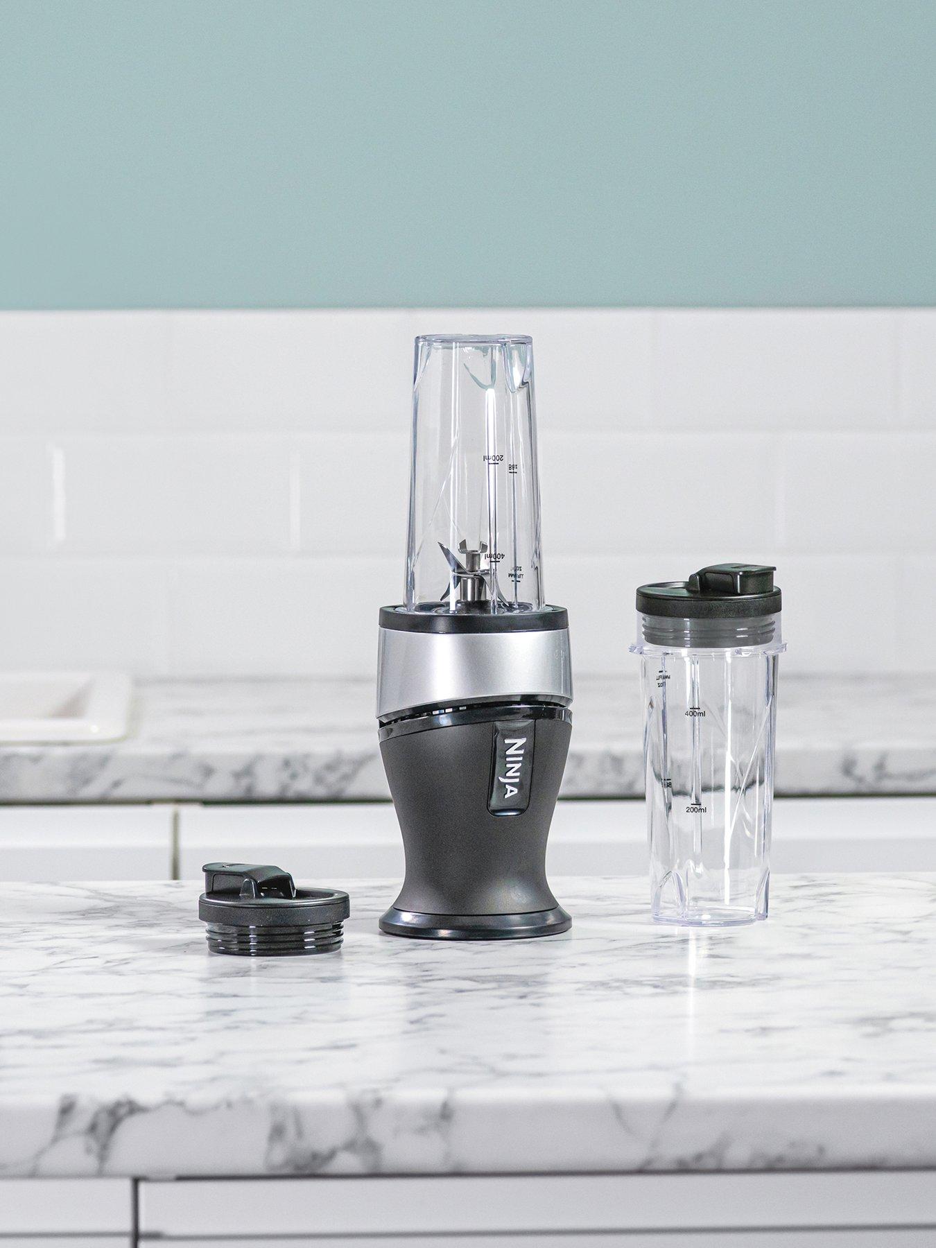 NINJA Slim Blender Smoothie Maker 700W Silver QB3001UKS littlewoods