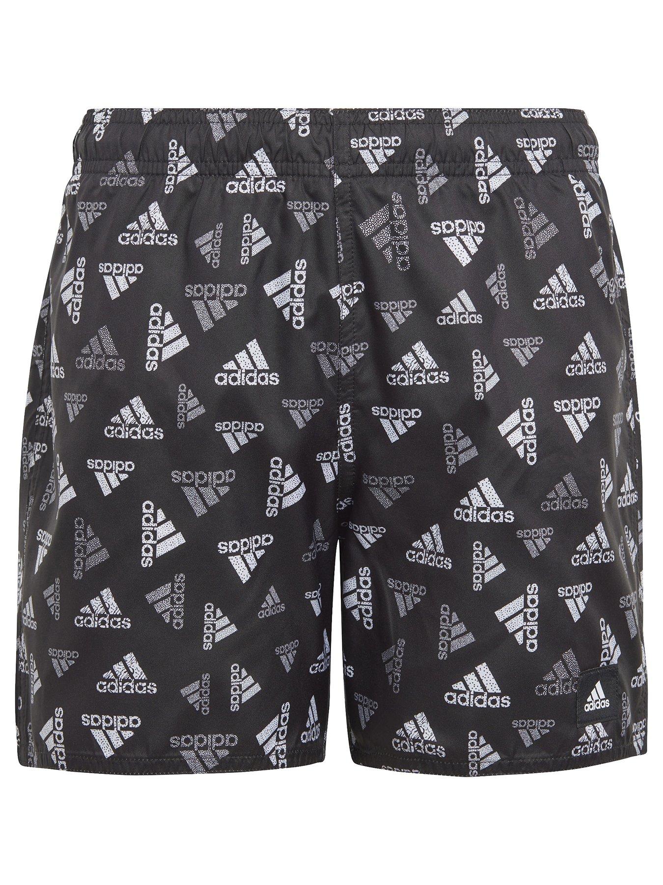Adidas allover print swim shorts clearance