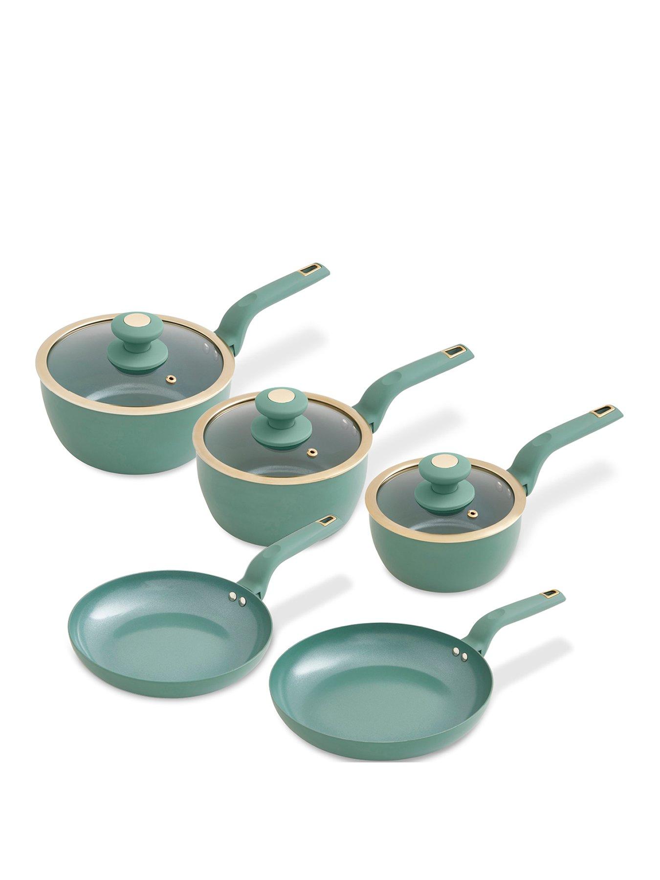 Image 1 of 7 of Tower Cavaletto 5-Piece Pan Set &ndash; Jade