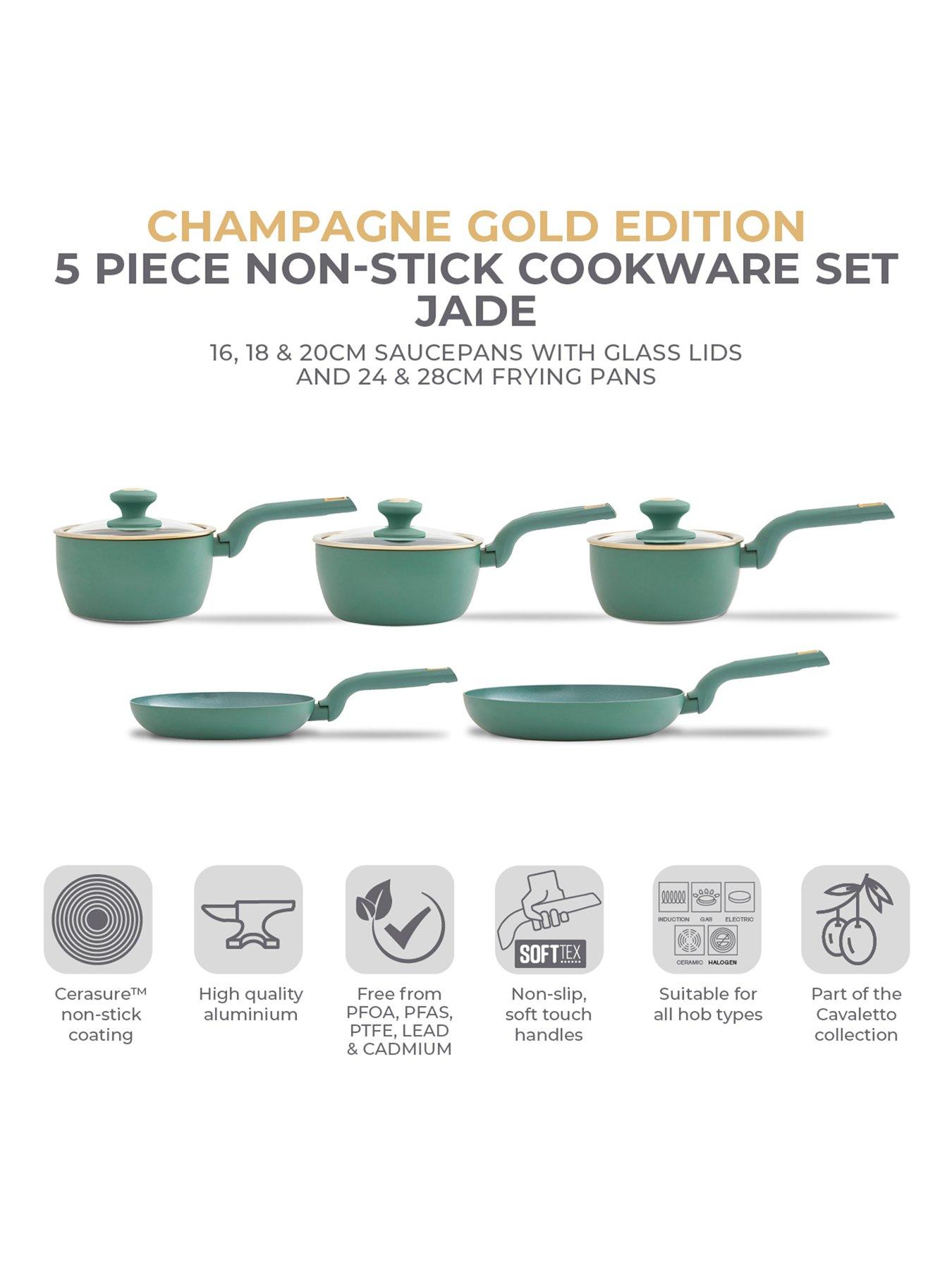Image 2 of 7 of Tower Cavaletto 5-Piece Pan Set &ndash; Jade