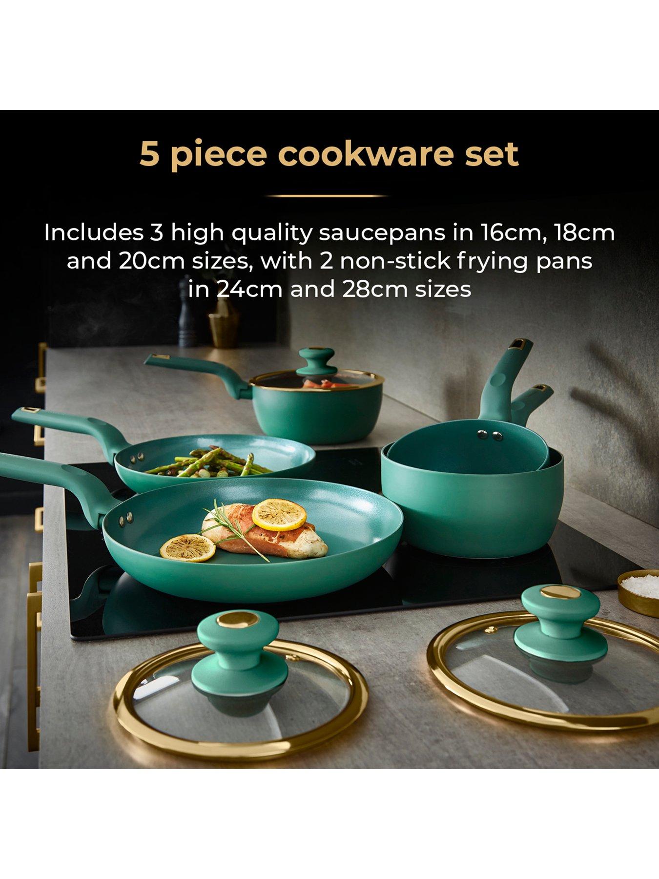 Image 3 of 7 of Tower Cavaletto 5-Piece Pan Set &ndash; Jade