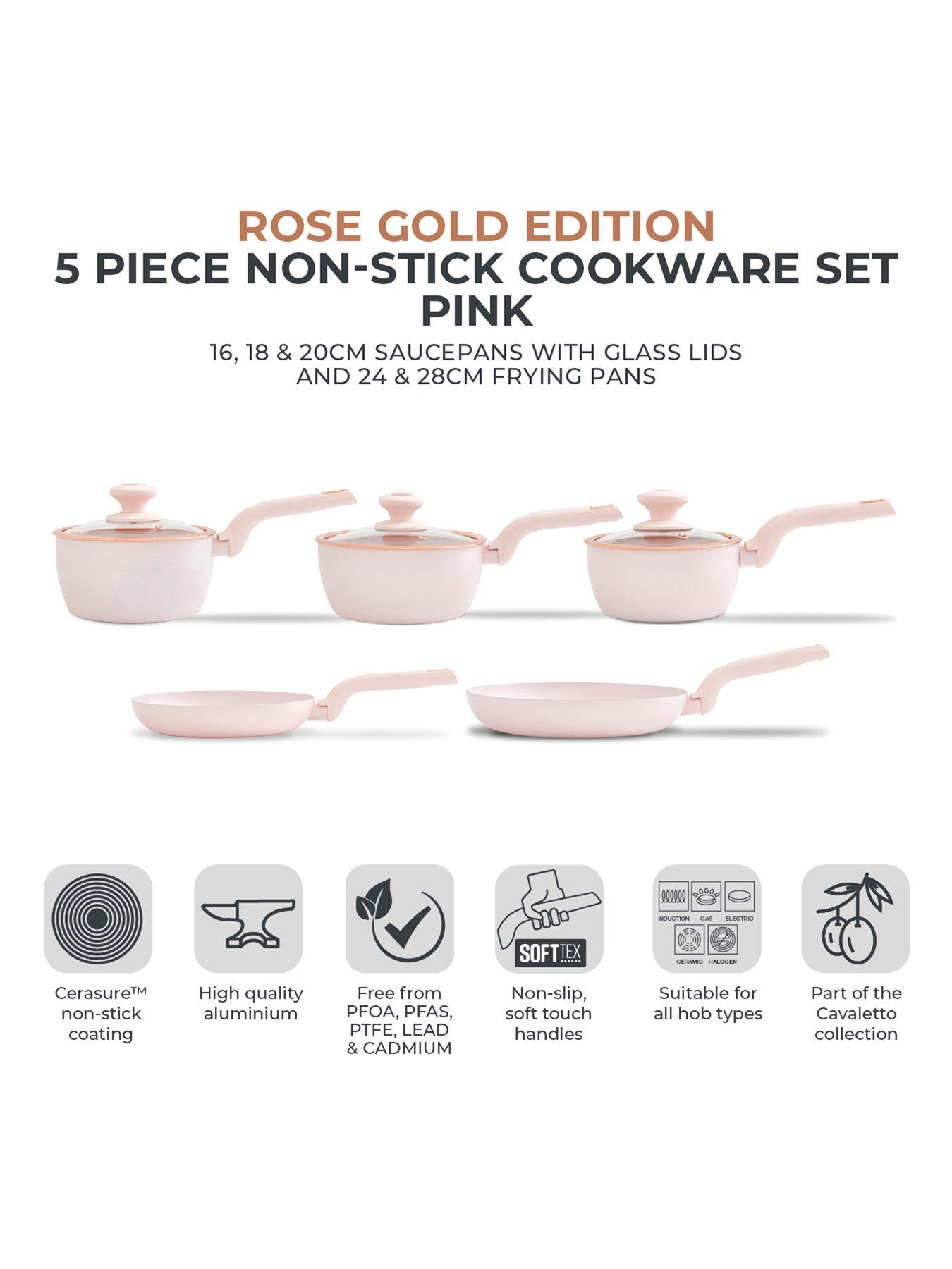 Image 2 of 7 of Tower Cavaletto 5-Piece Pan Set &ndash; Pink