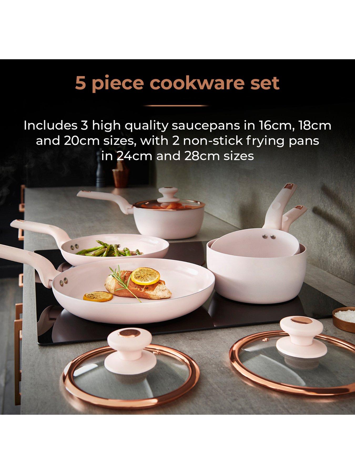 Image 3 of 7 of Tower Cavaletto 5-Piece Pan Set &ndash; Pink