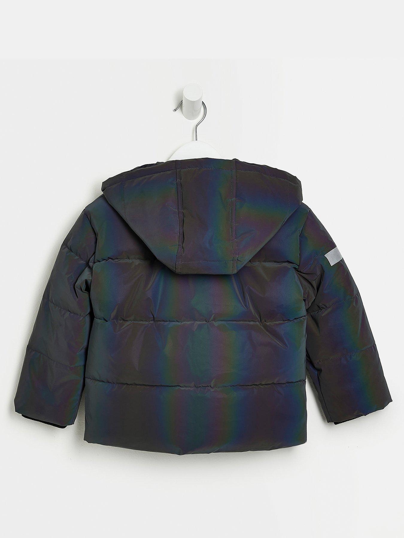 back image of river-island-mini-mini-boys-holographic-padded-jacket-grey